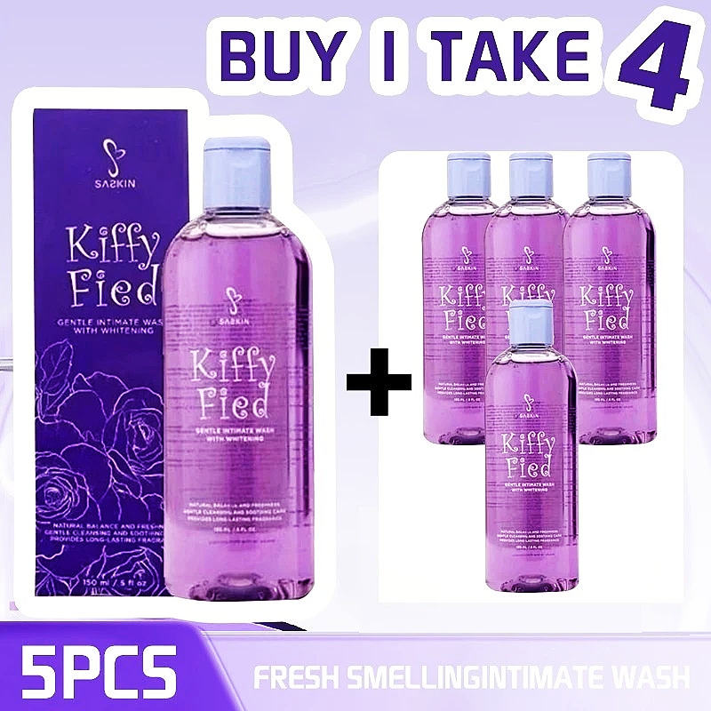 FreeShipping Philippines BUY 2 TAKE 3 SASKIN Kiffy Fied Feminine Wash 150ML | Kiffyfied Femwash Sachzna