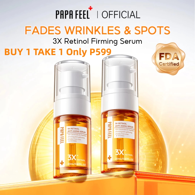 【BUY 1 TAKE 1】PAPA FEEL 3x Retinol Anti-aging Serum 20ml | Reduce Wrinkles | Fade Acne Scars
