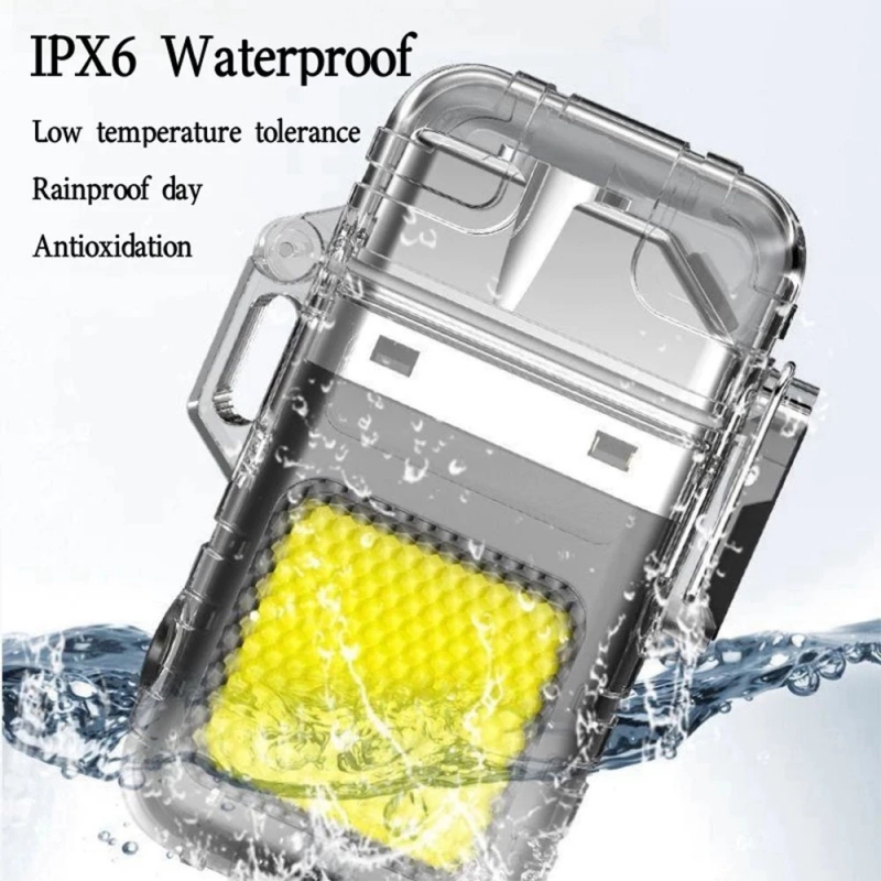 BUY 1 TAKE 1 Acciaiie Rechargeable Work Light Keychain Arc Lighter Flashlight Power Display Waterproof Windproof